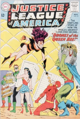 Origin and First Appearance, Queen Bee, Justice League of America #23, DC Comics, 1963. Click for value