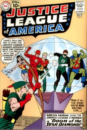 Justice League of America #4: Green Arrow joins the team. Click for values