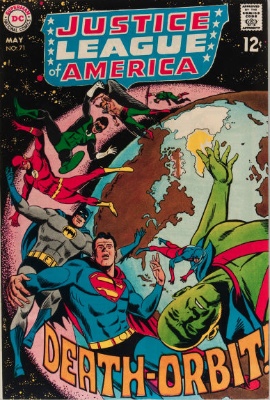 Justice League of America #71 (May, 1969): Martian Manhunter Leaves Earth. Click for value