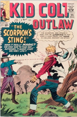 Scorpion (Kid Colt Outlaw #115 version). Click for values Scorpion (Kid Colt Outlaw #115 version). Click for values