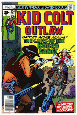 RARE! Kid Colt Outlaw #220 Marvel 35c Price Variant Edition