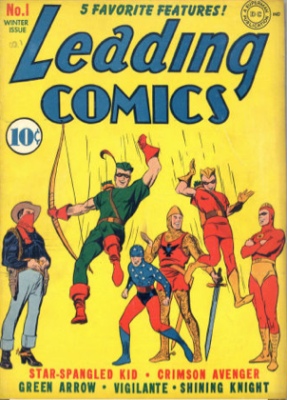 Leading Comics #1: Origin and First Appearance, Seven Soldiers of Victory. Click for values