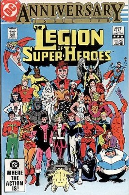 300th issue of the Legion of Superheroes with a collection of new stories. Click for values