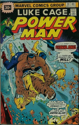 Power Man #31 30c Price Variant May, 1976. Price in Starburst