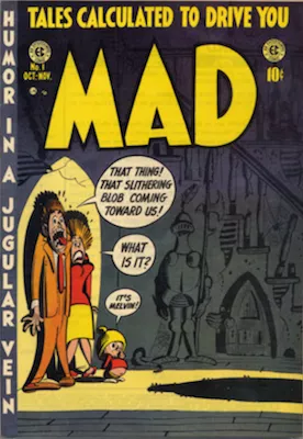 MAD Comics #1 (Oct 1952): EC, First Issue in Series of comic run pre-magazine. Click for values