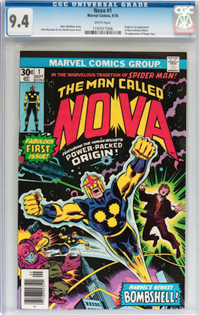100 Hot Comics #46: Man Called Nova 1. We recommend CGC 9.4. Click to buy a copy