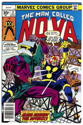 Nova #11; Adam Warlock appearance. Click for values.