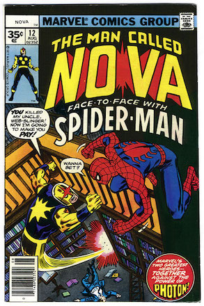 Nova #12; Adam Warlock appearance. Click for values.