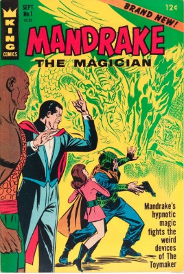 Origin and First Appearance, Mandrake the Magician, Mandrake the Magician #1, King Comics, 1965 / Mandrake the Magician #1, Marvel Comics, 1995. Click for value