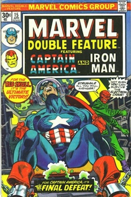 Marvel Double Feature #15 Marvel 30c Price Variant April, 1976. Regular Price Box