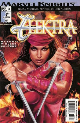Elektra #3 (first print) (Marvel, 2001): Recalled issue. Lowest Print Run of Any Marvel Comic / Partial Nudity. Click for values