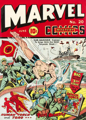 Marvel Mystery Comics #20: Click Here for Values