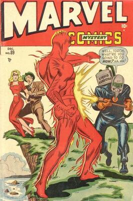 Marvel Mystery Comics #89: Blonde Phantom cover appearance. Click for values