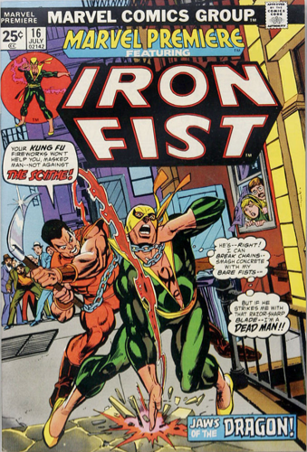 Marvel Premiere #16 (July, 1974) : Iron Fist. Click for values