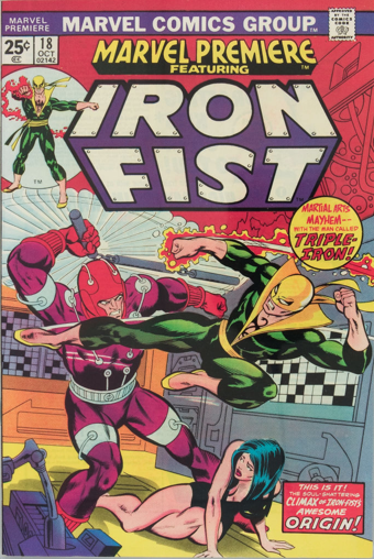 Marvel Premiere #18 (October, 1974): Iron Fist. Click for value