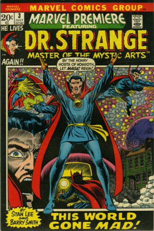 Marvel Premiere #3 (July, 1972): Dr. Strange. Click for values