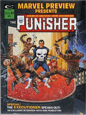 Marvel Preview #2 (Marvel, 1975): Punisher Origin Story. Click for values