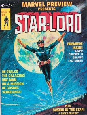 The obscure Marvel magazine-format comic book called Marvel Preview #4, the first appearance of Star-Lord. Click for value