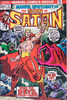 Marvel Spotlight #13, January, 1974: Son of Satan Origin. Click for value