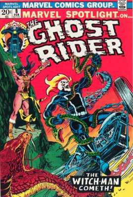Marvel Spotlight #8, February, 1973: Ghost Rider. Click for value
