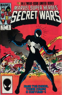 Marvel Super Heroes Secret Wars #8 (December, 1984): Origin of alien symbiote and its first encounter with Spider-Man. Click for values