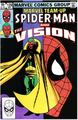 Marvel Team-Up #129: Spider-Man and The Vision. Click for values.