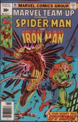 Marvel Team-Up #48 30 Cent Variant April, 1976. Square Price Box