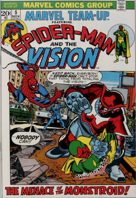 Marvel Team-Up #5: Spider-Man and The Vision. Click for values.