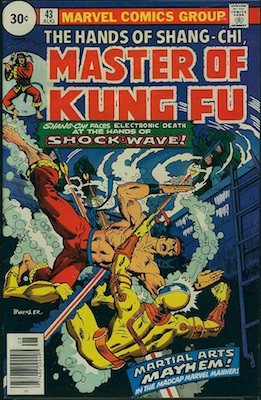 Master of Kung-Fu #43 30c Price Variant August, 1976. Price in Circle