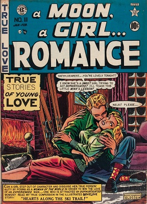 A Moon... A Girl... A Romance #9: first issue of the Moon Girl romance comics. Click for values