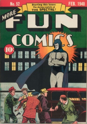 More Fun Comics #52: Origin and First Appearance, The Spectre. Click for values