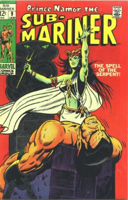 Origin and First Appearance, Naga, Sub-Mariner #9, Marvel Comics, 1969. Click for value