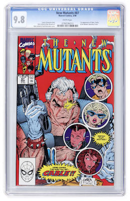 New Mutants #87 is closing the gap on #98. The 1st Cable appearance is now $600+ in CGC 9.8. Click to buy a copy