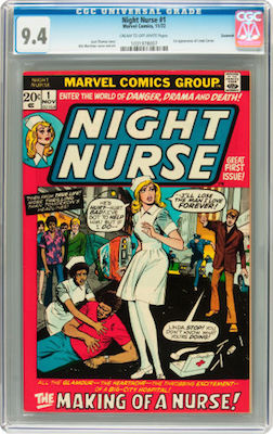 100 Hot Comics: Night Nurse #1, 1st Linda Carter. Click to buy a copy at Goldin