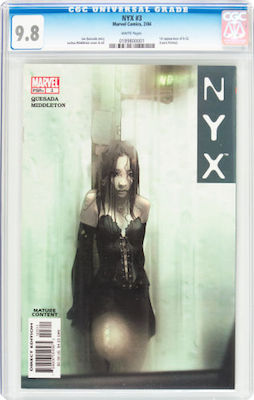 When buying a copy of NYX #3, avoid CGC Signature Series. Stick to 9.8 with white pages. Click to buy at Goldin