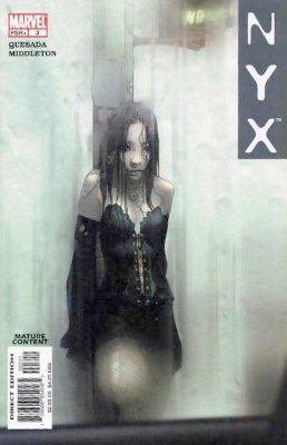 Origin and First Appearance, X-23, NYX #3, Marvel Comics, 2004. Click for value