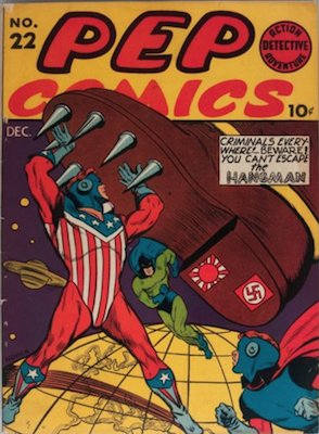 PEP Comics #22: First appearance of Jughead Jones. Click for values