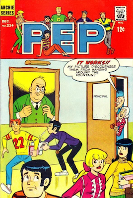 PEP Comics #224: First Archie's Dog, Hot Dog. Click for values
