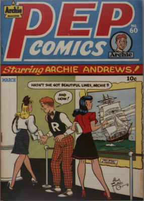 PEP Comics #60: Katy Keene stories begin. Click for value