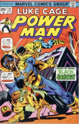 Origin and First Appearance, Black Goliath in Power Man #24, April, 1975. Click for value