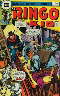 RARE! Ringo Kid #27 30c Price Variant May, 1976. Starburst Flash