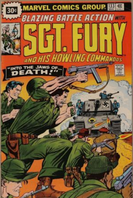 Sergeant Fury #133 30c Variant May, 1976. Starburst Flash