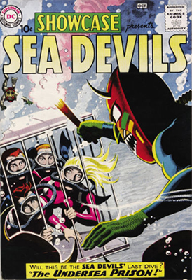 Showcase #28, second appearance of the Sea Devils. Click for values