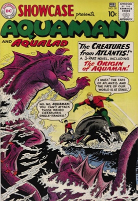 Showcase #30 (February 1961): Aquaman and Aqualad. Click for values