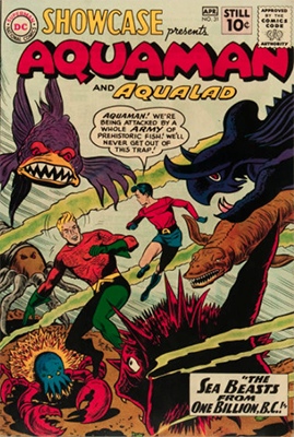 Showcase #31: Aquaman and Aqualad appearances. Click for values