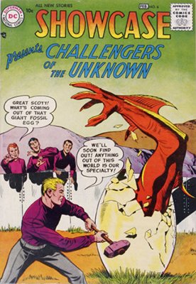 Undervalued Comics: Showcase Comic 6, 1st Challengers of the Unknown. Click to find a copy