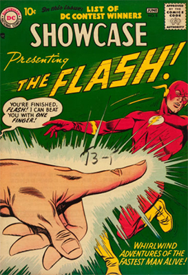 Showcase Comic #8, second appearance of the Silver Age Flash. Click for values