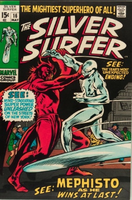 Silver Surfer #16 volume one. Click for values