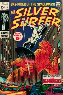 Silver Surfer #8 from the 1960s series. Click for value
