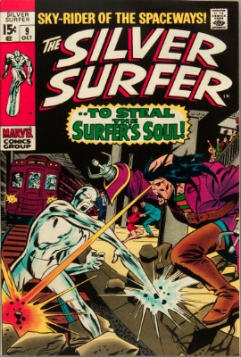 Silver Surfer #9 from the 1960s series. Click for value